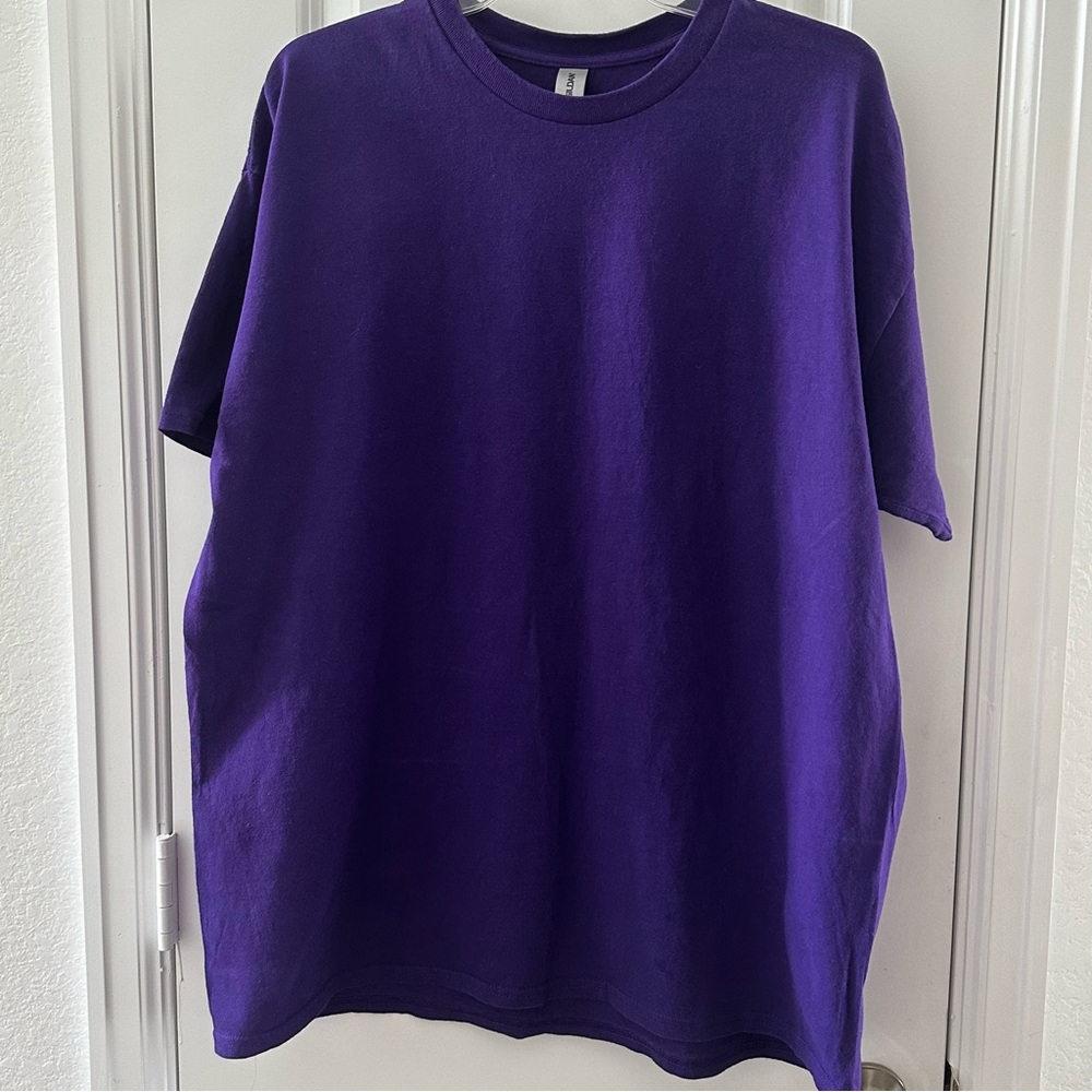 Gildan Heavy Cotton Purple T-Shirt XL